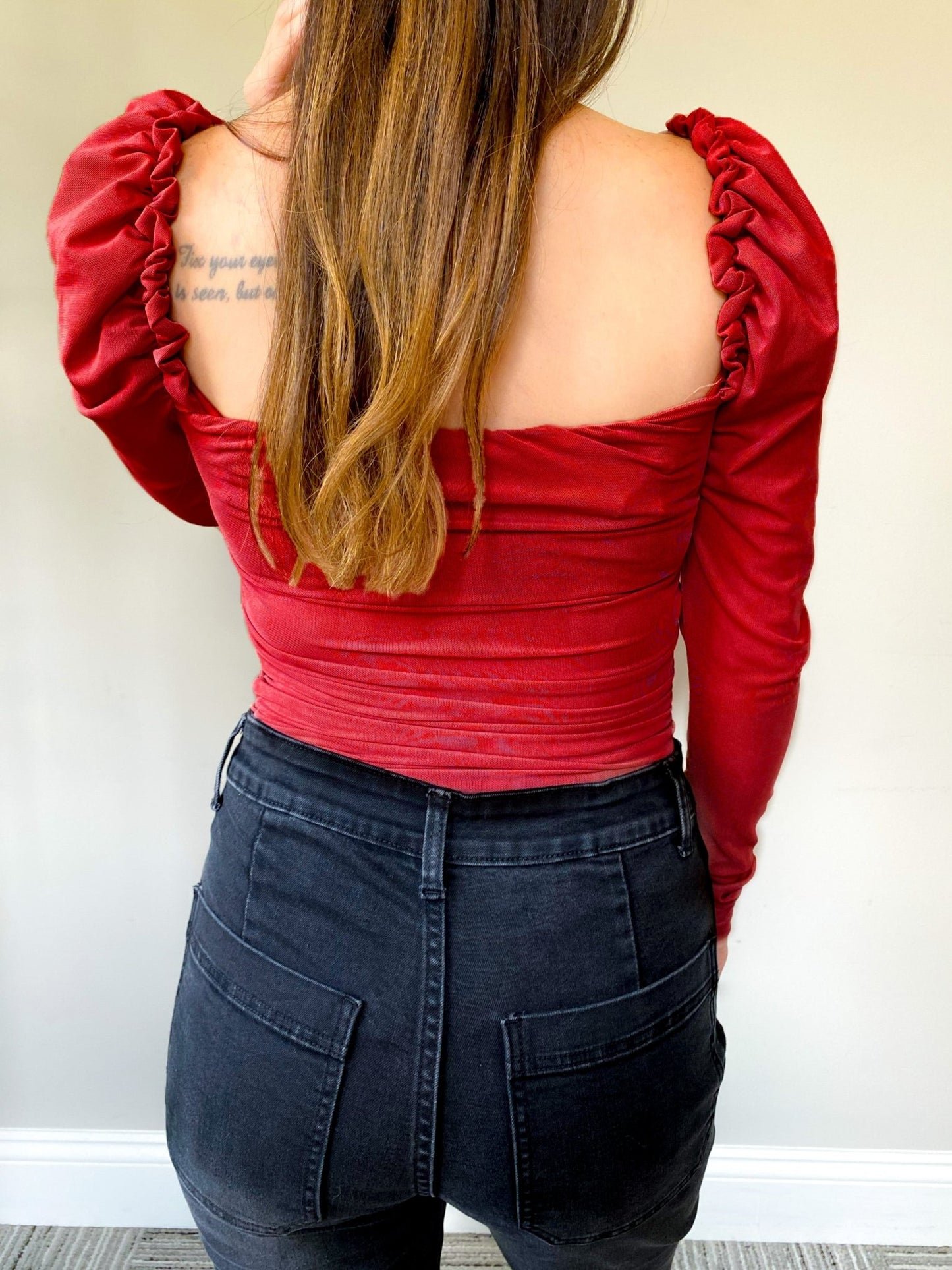 Amelia All - Over Ruched Bodysuit - Girl Code Couture