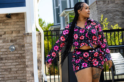 Floral Glam 2 Piece Short Set