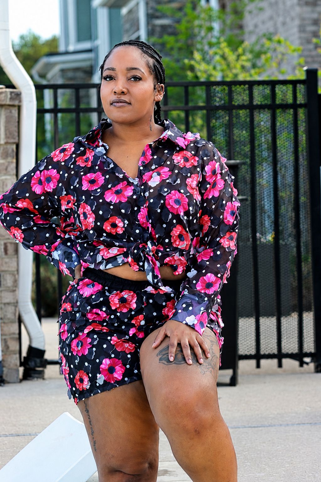 Floral Glam 2 Piece Short Set