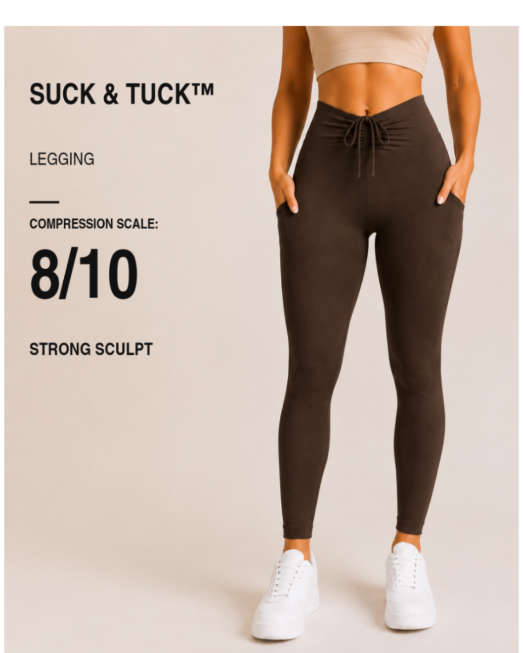 Girl Code Couture Suck and Tuck leggings, Compression Scale 8 out of 10 Strong Sculpt