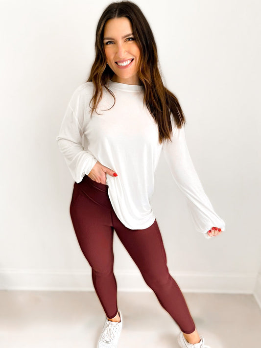 Molly Max Sculpt Ribbed Leggings - Regular - Girl Code Couture