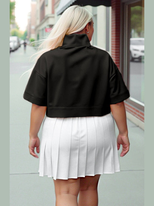PRE - ORDER Lightweight Half Zip & Midi Short Sleeve Top - 5/27 - Girl Code Couture