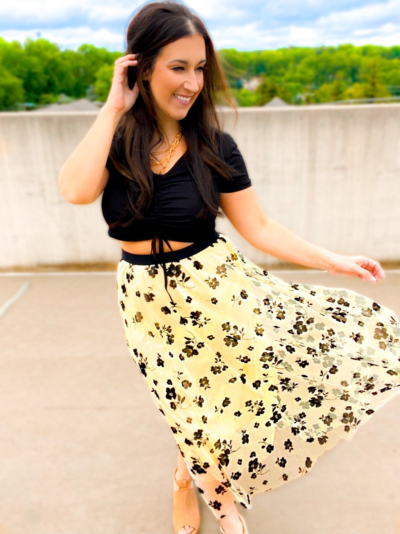 Tilly Tulle Overlay Skirt - Girl Code Couture