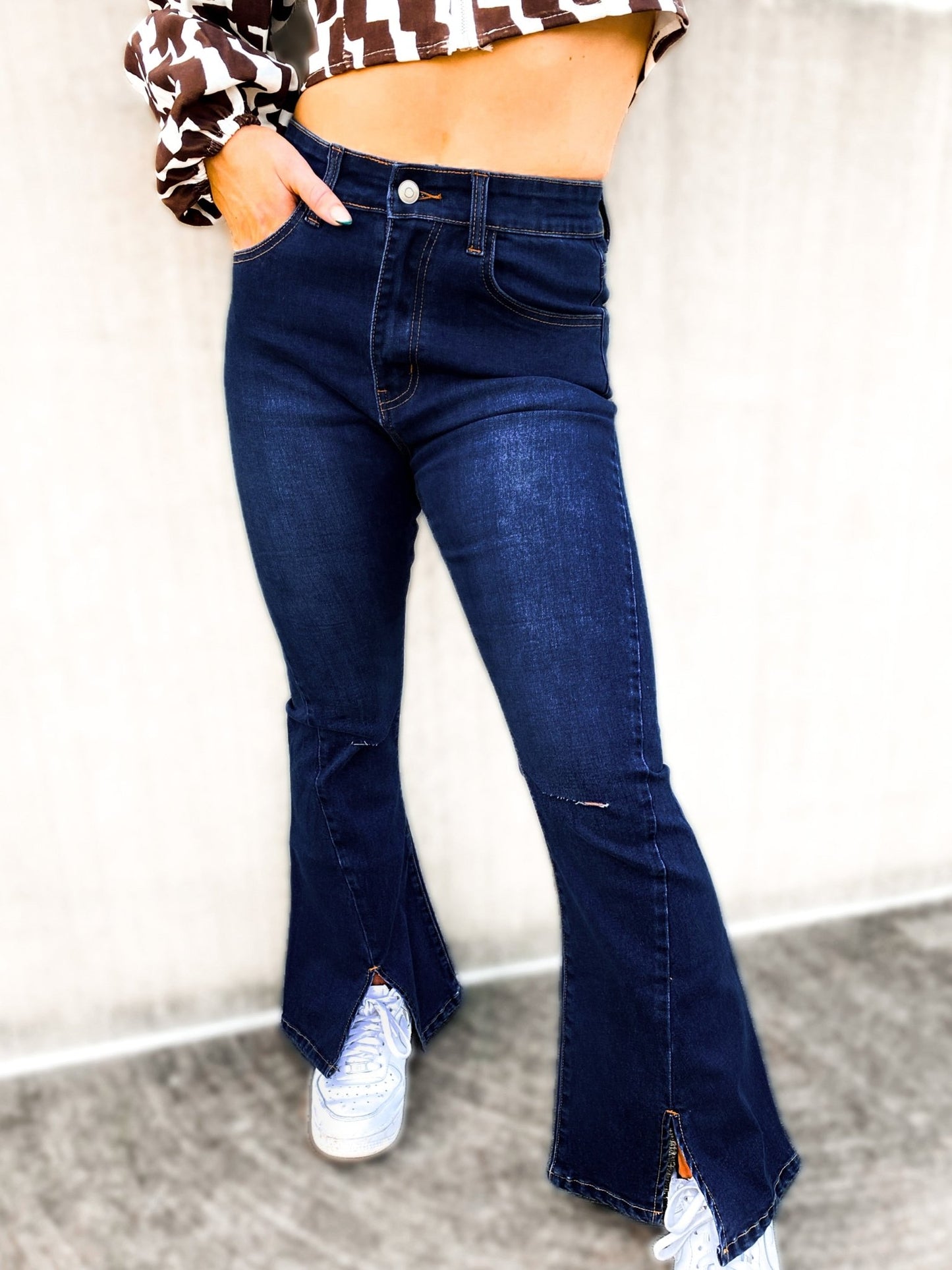 Spencer Split Hem Bells - Girl Code Couture